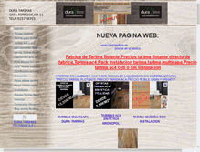 Tablet Screenshot of duratarima.com